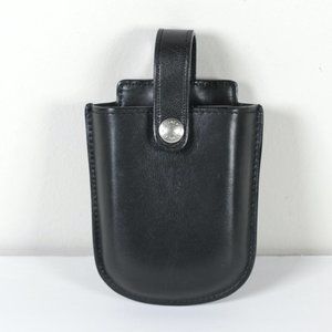 COACH Y2K Leather Black Retro Cell Phone Flip Phone Belt Clip Holster